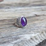 Bague améthyste argent