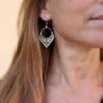 Boucles d'oreilles en argent ethniques CALCUTA