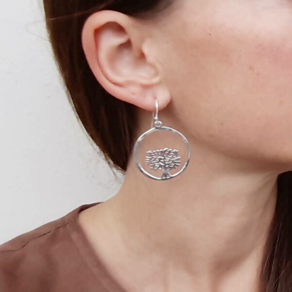 Silver Tree of Life earrings