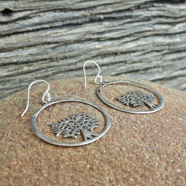 Silver Tree of Life earrings