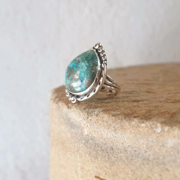 Bague turquoise naturelle TIBET