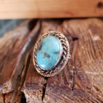 Bague turquoise naturelle TIBET