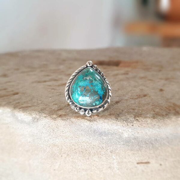 Bague turquoise naturelle TIBET