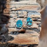 Boucles d'oreilles turquoise véritable Ko Ko