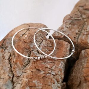 Large silver hoops