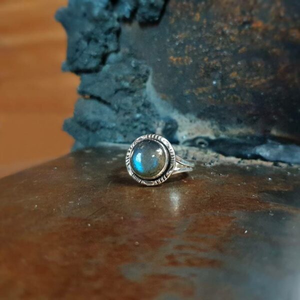 Bague labradorite argent
