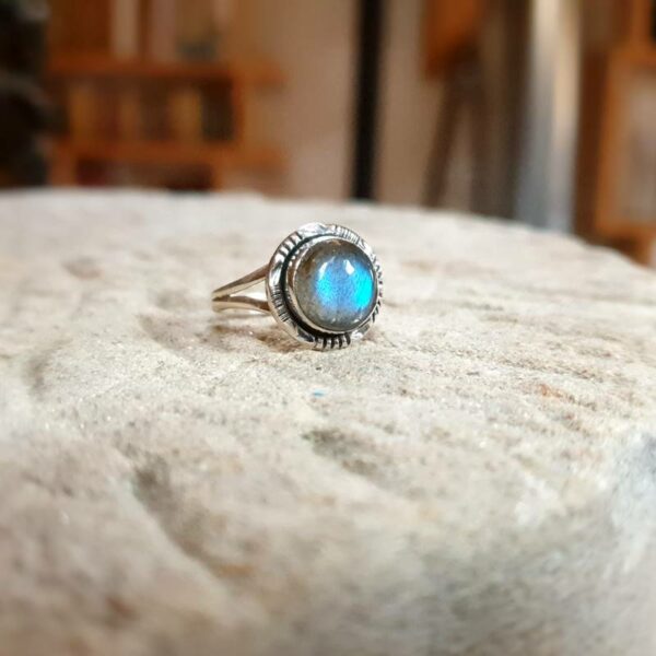 Bague labradorite argent