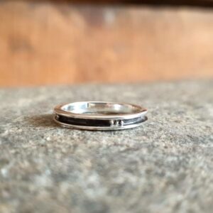 BÜ silberner minimalistischer Ring