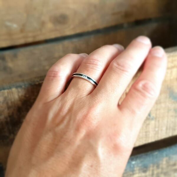 BÜ zilveren minimalistische ring