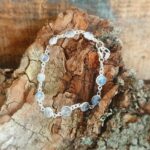 Bracelet pierre de lune argent