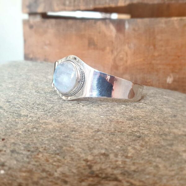 Bracelet pierre de lune argent ÖM