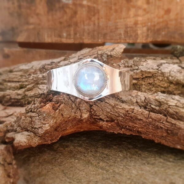 Bracelet pierre de lune argent ÖM