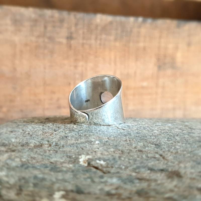Sterling Silver Rose Adjustable Ring