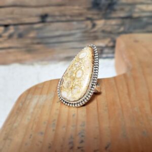 Orbicular Jasper Ring