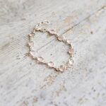 Bracelet en quartz rose argent