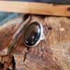 Bague obsidienne argent
