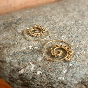 Indian golden hoop earrings
