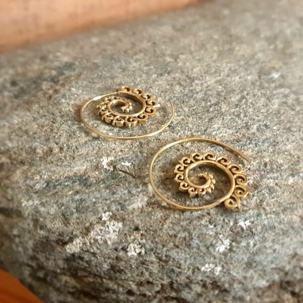 Indian golden hoop earrings