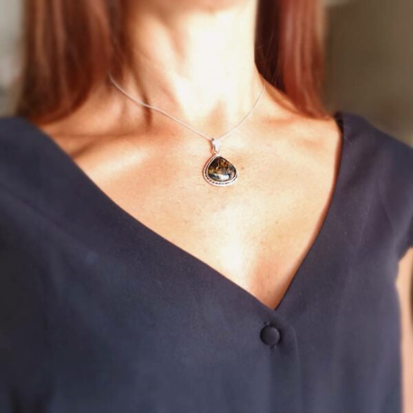 Pendentif pietersite argent EQUILIBRE