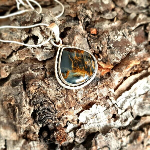 Pendentif pietersite argent EQUILIBRE