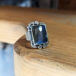 Bague labradorite bohème
