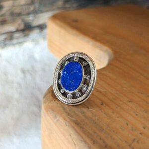 Kormidlový kroužek Lapis lazuli