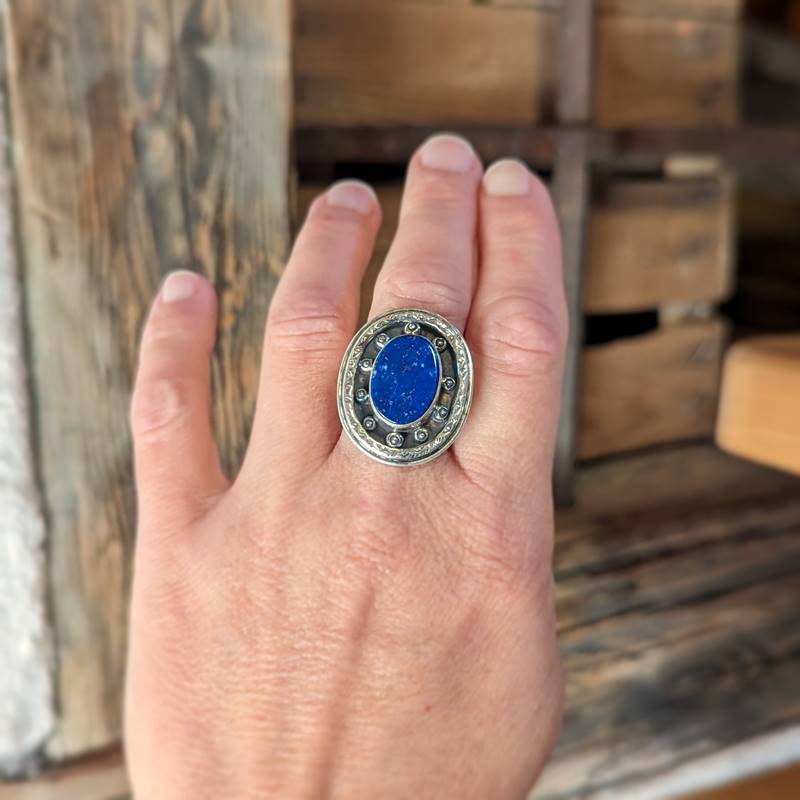 Ruderring aus Lapislazuli