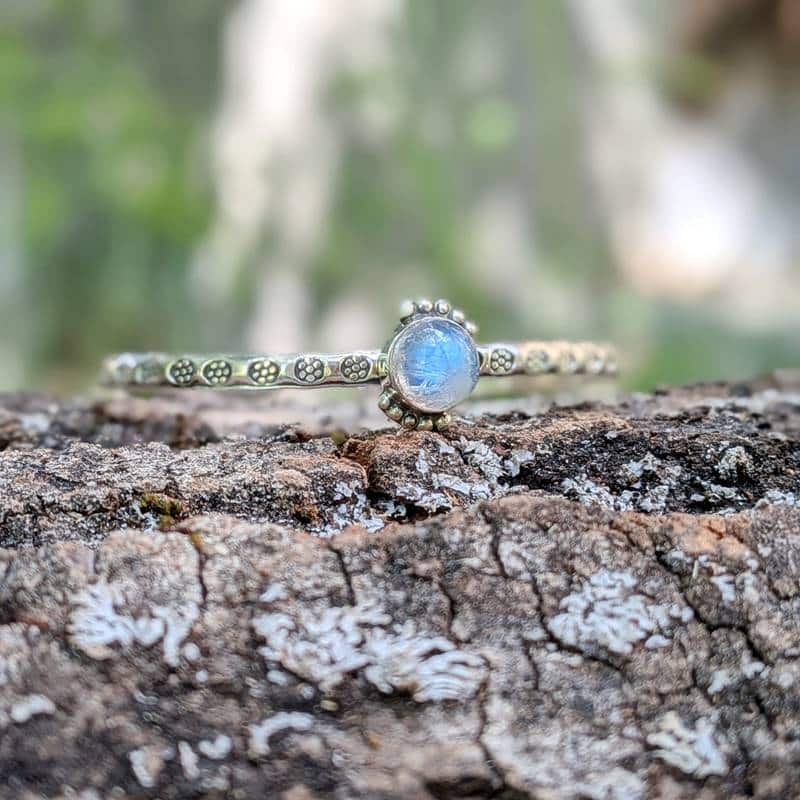 Bracelet jonc pierre de lune argent Bracelet jonc pierre de lune argent