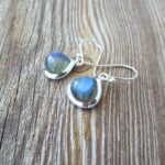 Boucles d'oreilles labradorite gouttes