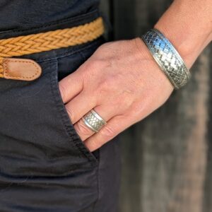 Bague en argent tressé KAREN