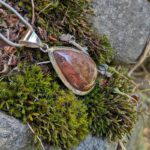 Pendentif en jaspe et argent