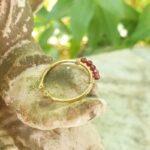 Bague fine grenat LALI