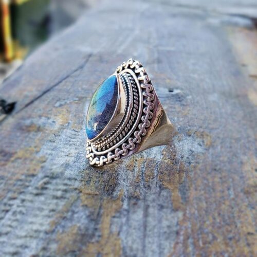 Bague labradorite argent BOMBAY