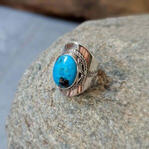 Bague turquoise véritable LHASSA