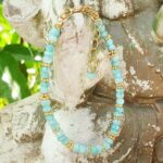 Bracelet en amazonite doré ISHI