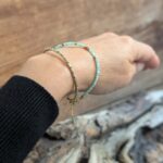 Bracelet en amazonite doré ISHI