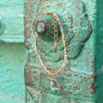 Bracelet en labradorite doré PASTILLE