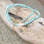 Collier ras de cou en amazonite ANDAMAN