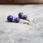 Boucles d'oreilles lapis lazuli AFGHANE