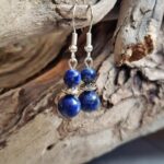 Boucles d'oreilles lapis lazuli AFGHANE