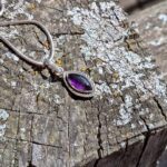 Pendentif en améthyste et argent