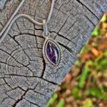 Pendentif en améthyste et argent