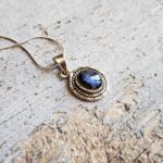 Pendentif labradorite argent PROTECTION