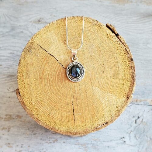 Pendentif labradorite argent PROTECTION