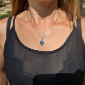 Pendentif labradorite argent PROTECTION