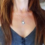 Pendentif pierre de lune argent