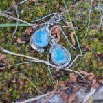 Boucles d'oreilles turquoise argent AMDO