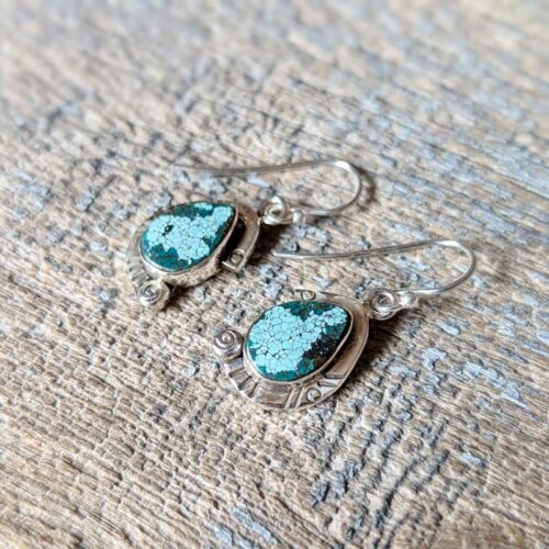 Boucles d'oreilles turquoise KHAMPA