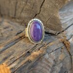 Bague charoïte argent