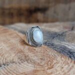 Bague ethnique argent et pierre